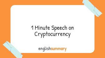 1 min speech on money