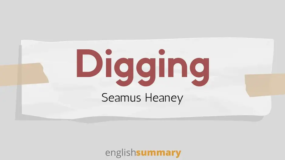 theme of the poem digging by seamus heaney