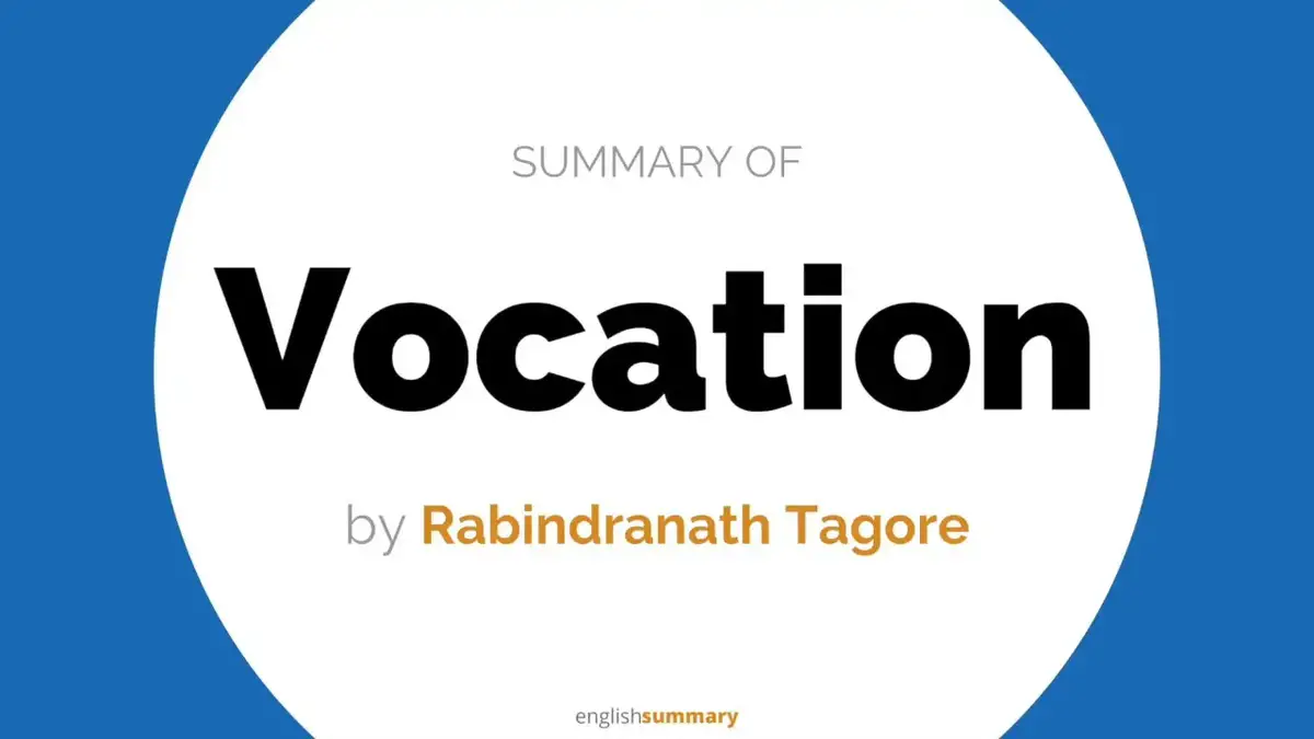 vocation poem by rabindranath tagore summary
